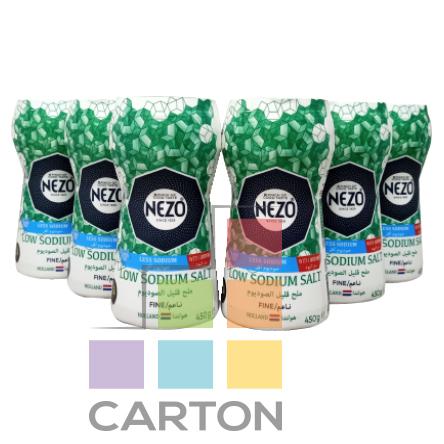 نيزو ملح قليل الصوديوم 6 * 450 جم